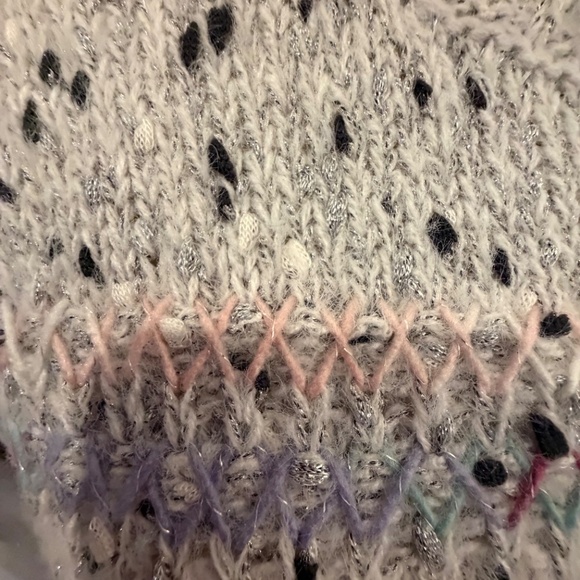 NWT Christopher & Banks Multicolored Speckled Mock Sweater, Size Large - Picture 6 of 14